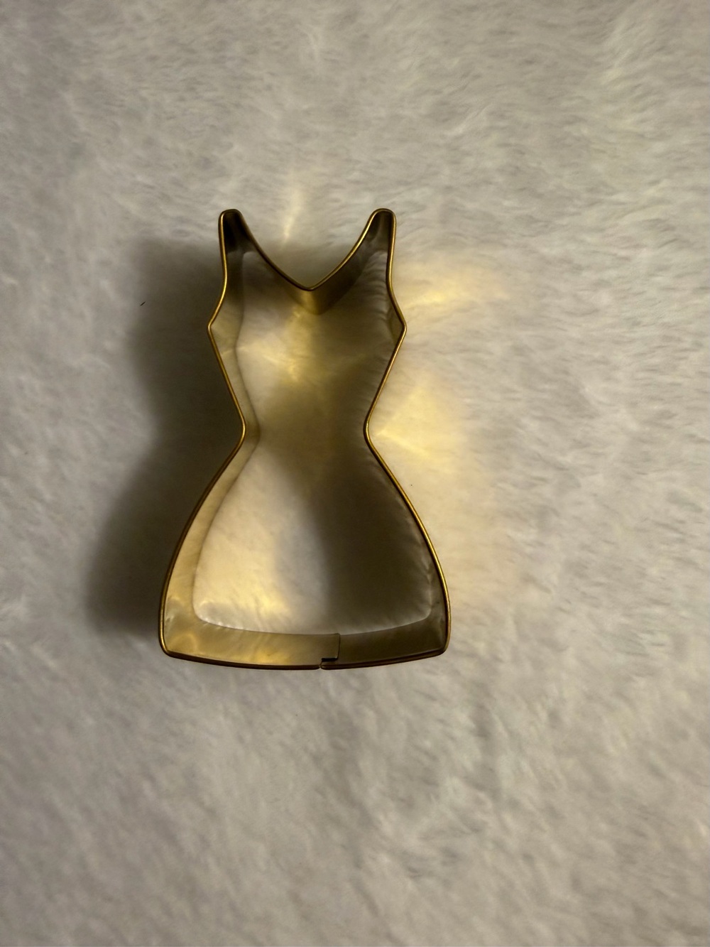 Lilly Pulitzer Gold Dress Cookie Cutter